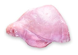 Boneless Skinless Chicken Leg Close Crop